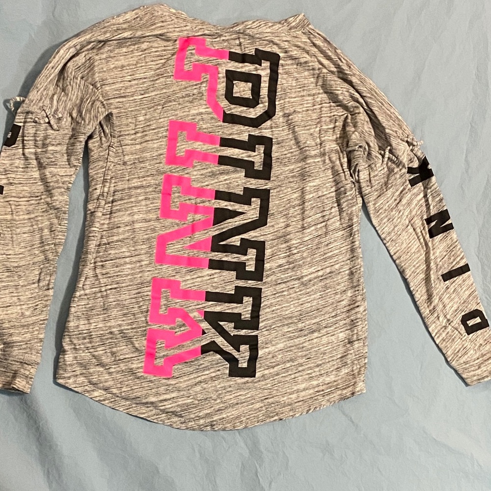 PINK Long-Sleeve Shirt w/ Back Logo